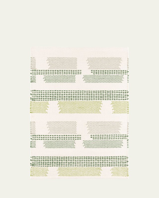 x Kit Kemp Tread Lightly Green Handwoven Rug, 8' x 10'